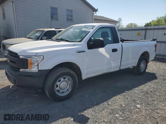 ✅ 2019 Ford F-150 XL • VIN: 1FTMF1CB4KKE70932 • Lot: 54523355. Listed on Copart with 142,641 mi. Free auction sales archive from the USA and detailed vehicle history report at DreamBid. Image 1.
