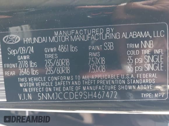 ✅ 2025 Hyundai Tucson SEL Convenience • VIN: 5NMJCCDE9SH467472 • Lot: 43221816. Wystawiony na IAAI z przebiegiem 8 081 mil. Bezpłatny archiwum sprzedaży aukcyjnych z USA i szczegółowy raport historii pojazdu na DreamBid. Zdjęcie 9.