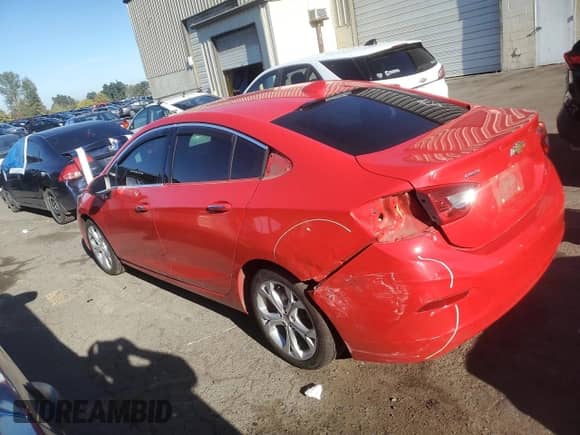 2017 Chevrolet Cruze Premier with VIN 1G1BF5SM8H7258895, listed as a Copart auction lot 86518225 with 78,845 mi miles and Salvage title. Bid and sale history available at DreamBid. Image 2.