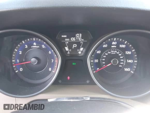 2013 Hyundai Elantra Limited with VIN 5NPDH4AE8DH156338, listed as a IAAI auction lot 43337019 with 106,770 mi miles and . Bid and sale history available at DreamBid. Image 7.