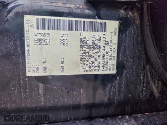 ✅ 2014 Nissan Maxima SV • VIN: 1N4AA5AP6EC442223 • Лот: 93745385. Опубликован ранее на Copart с пробегом 166 113 миль. Бесплатный доступ к архиву аукционных продаж из США и подробный отчёт об истории автомобиля на DreamBid. Изображение 12.