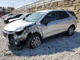 2022 Chevrolet Equinox LT with VIN 2GNAXJEV1N6129977, listed as a Copart auction lot 80806345 with 166,340 mi miles and Salvage title. Bid and sale history available at DreamBid. Image 1.