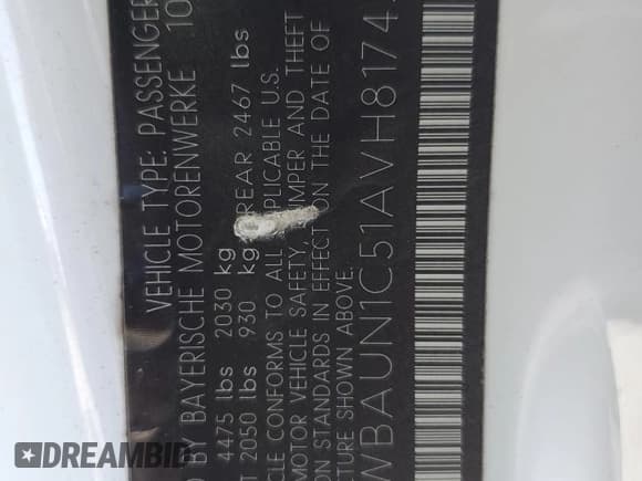 ✅ 2010 BMW 1 Series 128i • VIN: WBAUN1C51AVH81745 • Lot: 54379595. Listed on Copart with 169,839 mi. Free auction sales archive from the USA and detailed vehicle history report at DreamBid. Image 12.