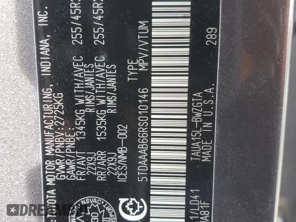 ✅ 2024 Lexus TX 350 • VIN: 5TDAAAB66RS010146 • Lot: 78563484. Wystawiony na Copart z przebiegiem 20 992 mil. Bezpłatny archiwum sprzedaży aukcyjnych z USA i szczegółowy raport historii pojazdu na DreamBid. Zdjęcie 13.