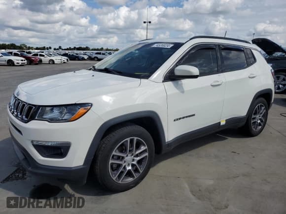 ✅ 2020 Jeep Compass Latitude • VIN: 3C4NJCBB1LT144439 • Lot: 74535824. Listed on Copart with Not provided. Free auction sales archive from the USA and detailed vehicle history report at DreamBid. Image 1.