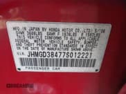 ✅ 2007 Honda Fit • VIN: JHMGD38477S012221 • Lot: 43238826. Wystawiony na IAAI z przebiegiem 124 223 mil. Bezpłatny archiwum sprzedaży aukcyjnych z USA i szczegółowy raport historii pojazdu na DreamBid. Zdjęcie 9.