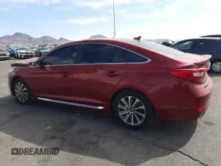 2016 Hyundai Sonata Sport z VIN 5NPE34AF0GH393373, wystawiony jako Copart lot #58372485 z przebiegiem 89 120 mil mil oraz Szkoda całkowita • Salvage title. Historia ofert i sprzedaży dostępna na DreamBid. Obrazek 2.