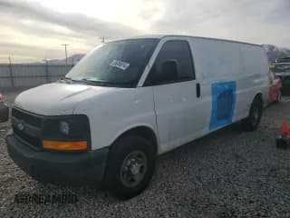 ✅ 2015 Chevrolet Express Cargo • VIN: 1GCWGGCF3F1165087 • Lot: 85606914. Listed on Copart with 208,828 mi. Free auction sales archive from the USA and detailed vehicle history report at DreamBid. Image 1.