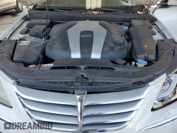2012 Hyundai Genesis 3.8L with VIN KMHGC4DDXCU152760, listed as a Copart auction lot 74691104 with 194,946 mi miles and Salvage title. Bid and sale history available at DreamBid. Image 11.
