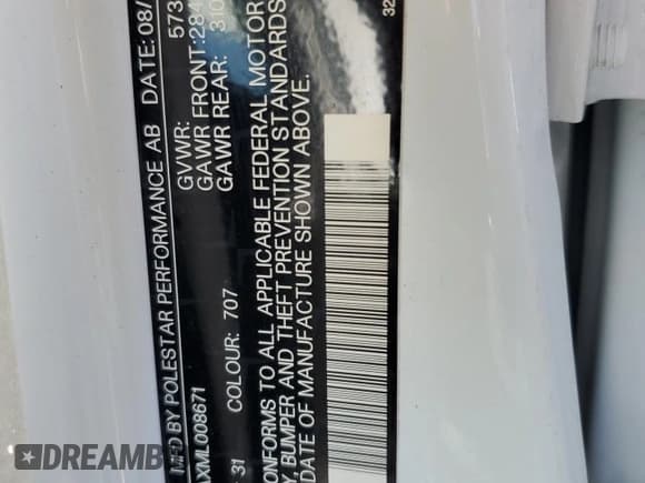 ✅ 2021 Polestar 2 Launch Edition • VIN: LPSED3KAXML008671 • Lot: 71058504. Wystawiony na Copart z przebiegiem 43 888 mil. Bezpłatny archiwum sprzedaży aukcyjnych z USA i szczegółowy raport historii pojazdu na DreamBid. Zdjęcie 12.