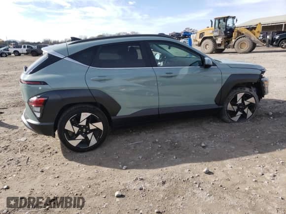 2024 Hyundai Kona Limited with VIN KM8HE3A33RU172166, listed as a Copart auction lot 82408824 with 2,278 mi miles and Salvage title. Bid and sale history available at DreamBid. Image 3.