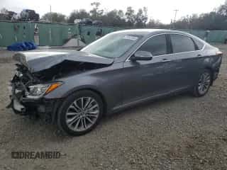 2015 Hyundai Genesis 3.8L z VIN KMHGN4JE7FU078192, wystawiony jako Copart lot #79182384 z przebiegiem 137 675 mil mil oraz Szkoda całkowita • Salvage title. Historia ofert i sprzedaży dostępna na DreamBid. Obrazek 1.