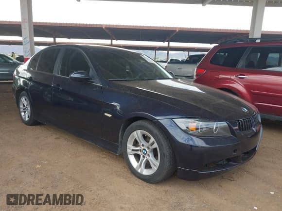 ✅ 2008 BMW 3 Series 328xi • VIN: WBAVC93558K038703 • Lot: 43273396. Listed on IAAI with 195,805 mi. Free auction sales archive from the USA and detailed vehicle history report at DreamBid. Image 1.