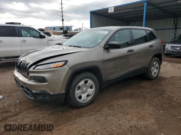 ✅ 2016 Jeep Cherokee Sport • VIN: 1C4PJMAS7GW267761 • Лот: 66961165. Опубликован ранее на Copart с пробегом 68 710 миль. Бесплатный доступ к архиву аукционных продаж из США и подробный отчёт об истории автомобиля на DreamBid. Изображение 1.