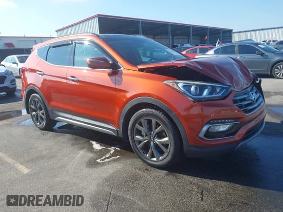 ✅ 2017 Hyundai Santa Fe Ultimate • VIN: 5XYZW4LA7HG466015 • Lot: 43528020. Listed on IAAI with 73,906 mi. Free auction sales archive from the USA and detailed vehicle history report at DreamBid. Image 1.