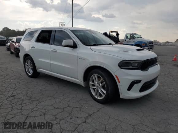 2021 Dodge Durango R/T with VIN 1C4SDJCT9MC544381, listed as a Copart auction lot 80580335 with 52,568 mi miles and Salvage title. Bid and sale history available at DreamBid. Image 4.