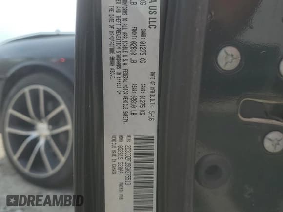 ✅ 2016 Dodge Challenger R/T Scat Pack • VIN: 2C3CDZFJ9GH275513 • Lot: 81276665. Listed on Copart with 86,256 mi. Free auction sales archive from the USA and detailed vehicle history report at DreamBid. Image 12.