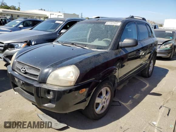 2005 Hyundai Tucson GL with VIN KM8JM12B95U193435, listed as a Copart auction lot 67132344 with 282,401 mi miles and Clean title. Bid and sale history available at DreamBid. Image 1.