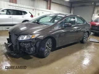 ✅ 2014 Honda Civic EX-L • VIN: 2HGFB2F93EH544387 • Lot: 91693275. Listed on Copart with 98,649 mi. Free auction sales archive from the USA and detailed vehicle history report at DreamBid. Image 1.