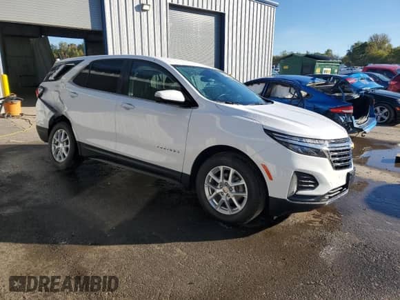 2024 Chevrolet Equinox LT with VIN 3GNAXUEG3RL341901, listed as a Copart auction lot 84887345 with 22,396 mi miles and Salvage title. Bid and sale history available at DreamBid. Image 4.