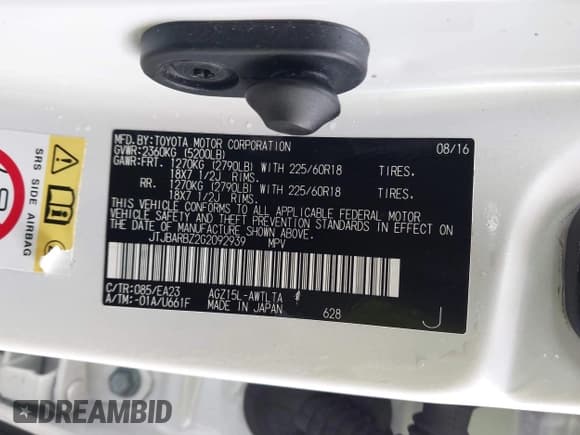 ✅ 2016 Lexus NX 200t • VIN: JTJBARBZ2G2092939 • Lot: 43007014. Wystawiony na IAAI z przebiegiem 126 603 mil. Bezpłatny archiwum sprzedaży aukcyjnych z USA i szczegółowy raport historii pojazdu na DreamBid. Zdjęcie 9.