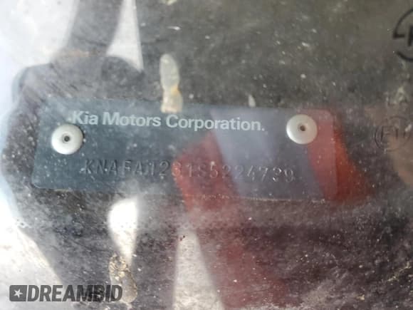 ✅ 1995 Kia Sephia • VIN: KNAFA1231S5224739 • Лот: 58438575. Опубликован ранее на Copart с пробегом Не указан. Бесплатный доступ к архиву аукционных продаж из США и подробный отчёт об истории автомобиля на DreamBid. Изображение 12.