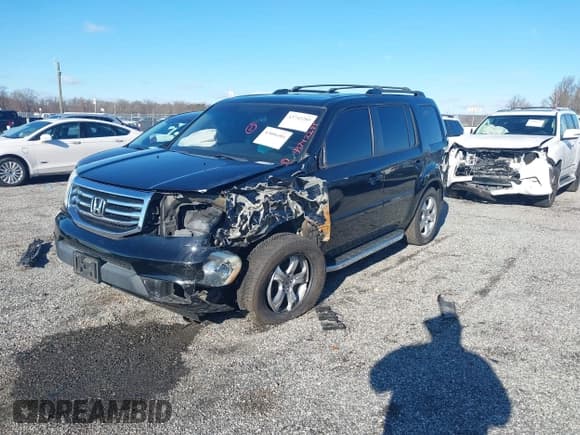 ✅ 2015 Honda Pilot EX-L • VIN: 5FNYF4H74FB009949 • Lot: 43806484. Listed on IAAI with 196,118 mi. Free auction sales archive from the USA and detailed vehicle history report at DreamBid. Image 2.