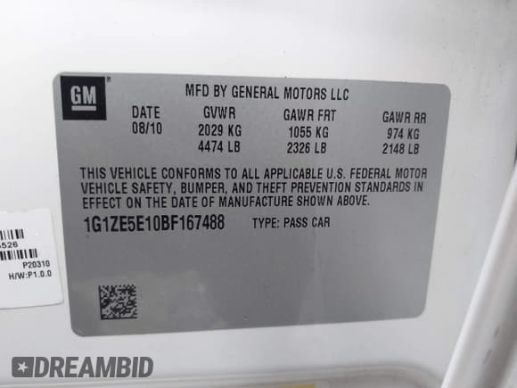 ✅ 2011 Chevrolet Malibu LTZ • VIN: 1G1ZE5E10BF167488 • Лот: 43035886. Опубликован ранее на IAAI с пробегом Не указан. Бесплатный доступ к архиву аукционных продаж из США и подробный отчёт об истории автомобиля на DreamBid. Изображение 9.