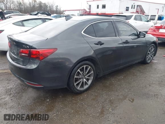 ✅ 2016 Acura TLX Technology • VIN: 19UUB2F54GA002351 • Lot: 43727254. Listed on IAAI with 101,193 mi. Free auction sales archive from the USA and detailed vehicle history report at DreamBid. Image 4.