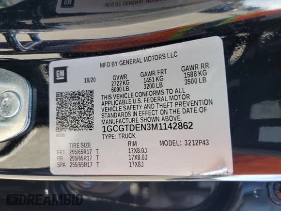 ✅ 2021 Chevrolet Colorado 4WD Z71 • VIN: 1GCGTDEN3M1142862 • Лот: 71504164. Опубликован ранее на Copart с пробегом 34 617 миль. Бесплатный доступ к архиву аукционных продаж из США и подробный отчёт об истории автомобиля на DreamBid. Изображение 13.