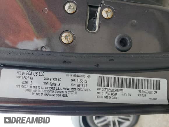 2019 Dodge Challenger GT with VIN 2C3CDZKG8KH759790, listed as a Copart auction lot 58576375 with 30,149 mi miles and Salvage title. Bid and sale history available at DreamBid. Image 13.