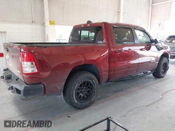 ✅ 2021 Ram 1500 Lone Star • VIN: 1C6SRFFT9MN676871 • Lot: 42344073. Listed on IAAI with 38,160 mi. Free auction sales archive from the USA and detailed vehicle history report at DreamBid. Image 4.