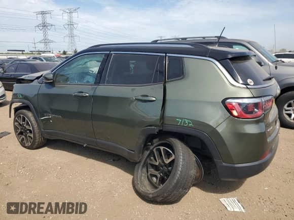 2018 Jeep Compass Limited с VIN 3C4NJDCB7JT246099, выставлен на аукционе Copart как лот 80152675 с пробегом 115 336 миль миль и Списание • Salvage title. История ставок и продаж доступна на DreamBid. Изображение 2.