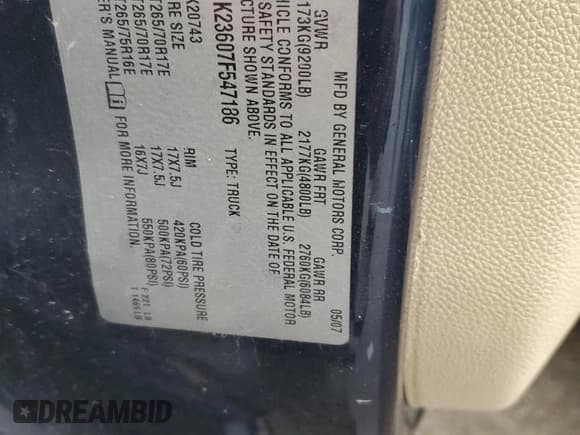 ✅ 2007 Chevrolet Silverado 2500HD LTZ • VIN: 1GCHK23607F547186 • Лот: 55034515. Опубликован ранее на Copart с пробегом 267 528 миль. Бесплатный доступ к архиву аукционных продаж из США и подробный отчёт об истории автомобиля на DreamBid. Изображение 12.