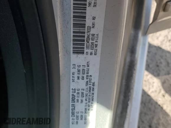 2010 Dodge Avenger SXT with VIN 1B3CC4FD3AN170333, listed as a Copart auction lot 75296134 with 182,959 mi miles and Salvage title. Bid and sale history available at DreamBid. Image 15.