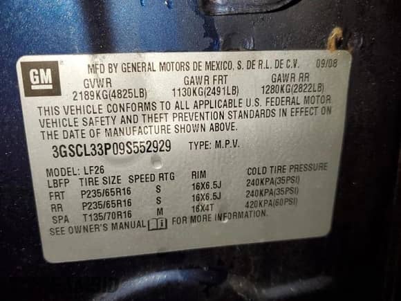 2009 Saturn VUE XE с VIN 3GSCL33P09S552929, выставлен на аукционе Copart как лот 85435174 с пробегом Не указан миль и Списание • Salvage title. История ставок и продаж доступна на DreamBid. Изображение 13.