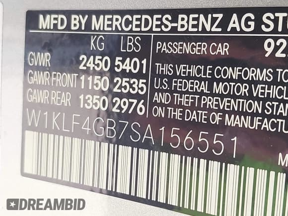 ✅ 2025 Mercedes-Benz E 350 • VIN: W1KLF4GB7SA156551 • Лот: 43628921. Опубликован ранее на IAAI с пробегом 3 902 миль. Бесплатный доступ к архиву аукционных продаж из США и подробный отчёт об истории автомобиля на DreamBid. Изображение 9.