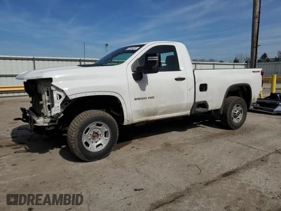 ✅ 2020 Chevrolet Silverado 2500HD Work Truck • VIN: 1GC3YLE77LF196954 • Лот: 53044265. Опубликован ранее на Copart с пробегом 81 850 миль. Бесплатный доступ к архиву аукционных продаж из США и подробный отчёт об истории автомобиля на DreamBid. Изображение 1.
