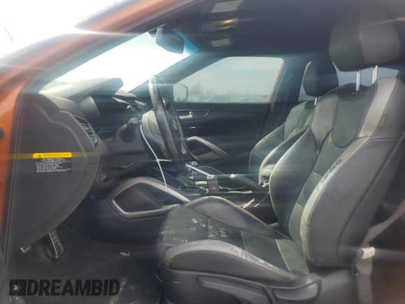 2016 Hyundai Veloster Turbo with VIN KMHTC6AE2GU295991, listed as a Copart auction lot 46511895 with 107,982 mi miles and Salvage title. Bid and sale history available at DreamBid. Image 7.