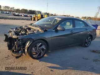 2024 Hyundai Elantra Limited with VIN KMHLP4DG3RU649607, listed as a Copart auction lot 87788645 with 21,348 mi miles and Salvage title. Bid and sale history available at DreamBid. Image 1.