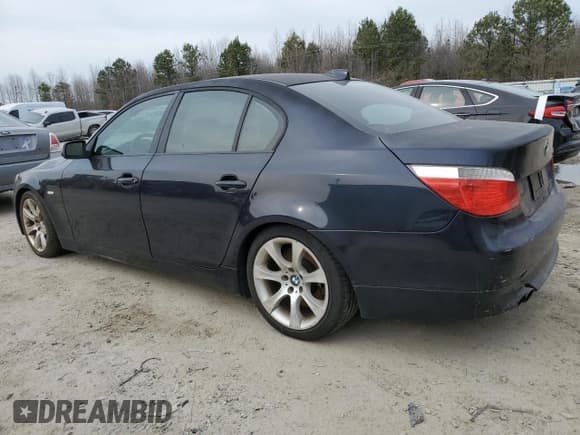 ✅ 2007 BMW 5 Series 550i • VIN: WBANB53537CP03814 • Lot: 47264345. Listed on Copart with 203,544 mi. Free auction sales archive from the USA and detailed vehicle history report at DreamBid. Image 2.