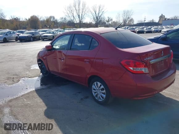 ✅ 2017 Mitsubishi Mirage ES • VIN: ML32F3FJ7HHF15346 • Лот: 43714914. Опубликован ранее на IAAI с пробегом 130 774 миль. Бесплатный доступ к архиву аукционных продаж из США и подробный отчёт об истории автомобиля на DreamBid. Изображение 3.