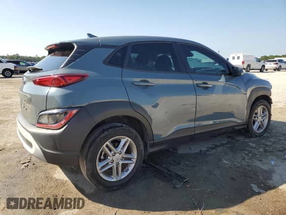 2022 Hyundai Kona SE with VIN KM8K22AB5NU864388, listed as a Copart auction lot 89616295 with 62,611 mi miles and Non repairable. Bid and sale history available at DreamBid. Image 3.