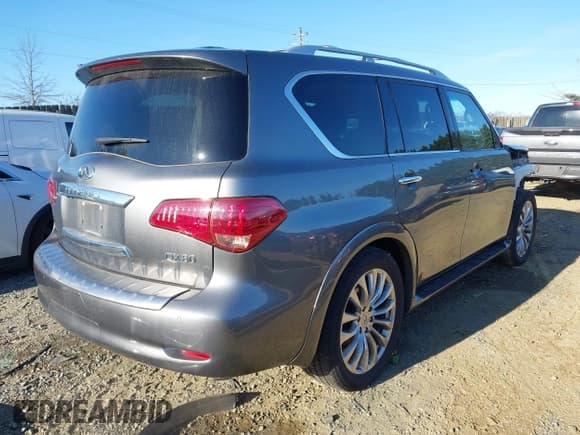 ✅ 2017 Infiniti QX80 • VIN: JN8AZ2NC0H9431992 • Lot: 43813480. Listed on IAAI with 164,474 mi. Free auction sales archive from the USA and detailed vehicle history report at DreamBid. Image 4.