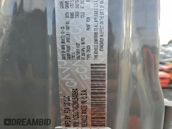 ✅ 2021 Jeep Gladiator Sport S • VIN: 1C6JJTAG2ML548964 • Лот: 96478345. Опубликован ранее на Copart с пробегом 57 333 миль. Бесплатный доступ к архиву аукционных продаж из США и подробный отчёт об истории автомобиля на DreamBid. Изображение 13.