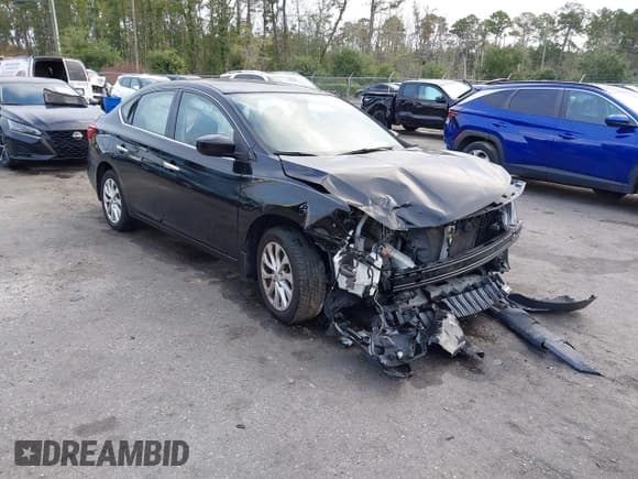 ✅ 2019 Nissan Sentra SV • VIN: 3N1AB7AP9KL606604 • Lot: 43341207. Listed on IAAI with 88,981 mi. Free auction sales archive from the USA and detailed vehicle history report at DreamBid. Image 1.