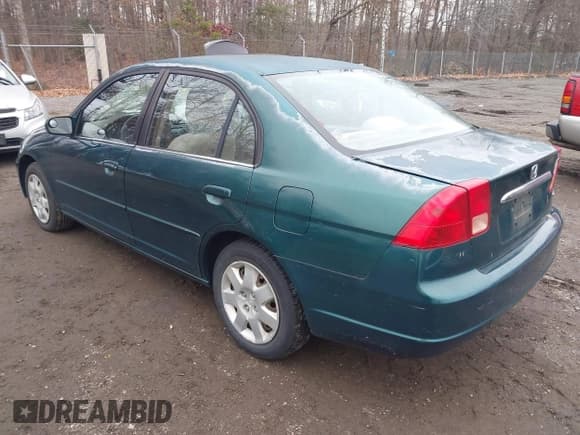 ✅ 2001 Honda Civic EX • VIN: 2HGES26761H587187 • Лот: 43766063. Опубликован ранее на IAAI с пробегом 145 700 миль. Бесплатный доступ к архиву аукционных продаж из США и подробный отчёт об истории автомобиля на DreamBid. Изображение 3.