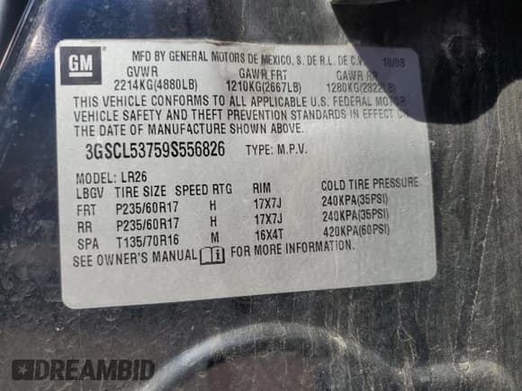 ✅ 2009 Saturn VUE XR • VIN: 3GSCL53759S556826 • Lot: 65198405. Wystawiony na Copart z przebiegiem 200 301 mil. Bezpłatny archiwum sprzedaży aukcyjnych z USA i szczegółowy raport historii pojazdu na DreamBid. Zdjęcie 12.