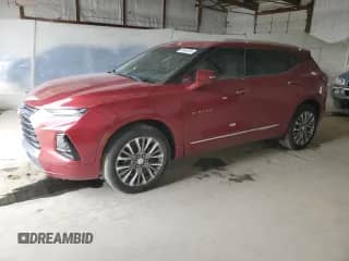 2020 Chevrolet Blazer Premier with VIN 3GNKBFRS1LS622668, listed as a Copart auction lot 49954355 with Not provided miles and Salvage title. Bid and sale history available at DreamBid. Image 1.
