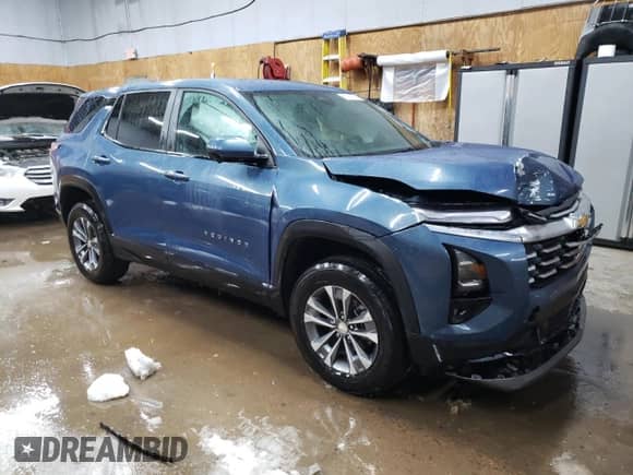 2025 Chevrolet Equinox AWD LT z VIN 3GNAXPEG0SL154414, wystawiony jako Copart lot #45190835 z przebiegiem 3 312 mil mil oraz Szkoda całkowita • Salvage title. Historia ofert i sprzedaży dostępna na DreamBid. Obrazek 4.